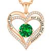 CDE Collana Donna Cuore Gioielli Romantico Placcata Rosa Oro