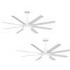 Aigostar Ventilatore da Soffitto con Luce e Telecomando Silenzioso, 2 Pack