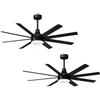 Aigostar Ventilatore da Soffitto con Luce e Telecomando Silenzioso, 2 Pack