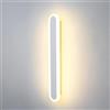 ZTWLEED 12W Lunga Applique da Parete LED Interno,3 Temperature di Colore | Lampada da Parete Moderna in Acrilico 110-240V,3000K/4000K/6000K per Camera da Letto Soggiorno Corridoio Scala,Bianco 40CM