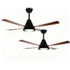 Aigostar Ventilatore da Soffitto con Luce e Telecomando Silenzioso, 2 Pack