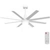 Aigostar Ventilatore da Soffitto con Luce e Telecomando Silenzioso, 8 pale