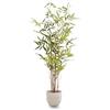 MAIA SHOP Bambù artificiale 120 cm Savage, pianta finta da interno iperrealistica, albero decorativo elegante per casa ufficio e hotel