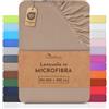 NatureMark lenzuolo in microfibra - morbido, traspirante e facile da curare - 180x200-200x220 cm, Sabbia/Beige