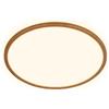 BRILONER - Lampada da soffitto LED a luce indiretta, piatta, luce bianca calda, lampada LED, plafoniera, soggiorno, pannello, cucina, camera da letto, 42x3 cm, cornice effetto legno