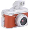 Denash Videocamera Super HD Compatta Portachiavi retrò Stile Schermo a Colori 1080P Piccola Videocamera Vlog con Monitor da 0,96 Pollici, Leggera e Facile da Usare, Tempo di Standby
