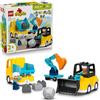 LEGO DUPLO 3 in 1 Construction Vehicles - Educational Montessori Toy for Toddler