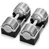 H H FITNESS 2 manubri regolabili da 32 kg (incrementi di 1 kg)