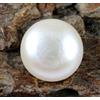 Senza marchio Perla bianca dei mari del sud di Tahiti 11,70 ct pietra preziosa rotonda cert...