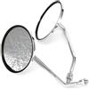 Coppia specchietti retrovisori forma tonda per moto scooter attacco filettato 8m