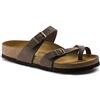 Birkenstock Gizeh Birko-Flor, Sandali Unisex - Adulto, Marrone (Mocca Nubuk), 38 (Normale)
