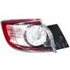 PROPOSTEONLINE Fanale realizzato per Mazda 3 Berlina 5 Porte dal 2009 al 2013 posteriore Sinistro est. a LED Luci Bianco e Rosso BCW951160C