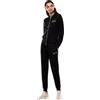 EA7 Emporio Armani Tuta Donna Evolution in jersey di misto viscosa stretch con cappuccio 8NTV51TJ9RZ (IT, Testo, 3XL, Regular, Regular, Nero)