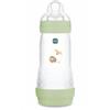 Mam Biberon Easy Start 320 Ml, Anticolica Per Allattamento Misto, Riduce Le Bolle D'aria e Il Rischio Di Coliche, 4+ Mesi, Autosterilizzante, Tettarella Misura 3, Neutro, 1 Pezzo