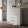 Home Collective Comò Credenza Comò a cassetti Credenza Alta | Ampio Spazio con 6 cassetti | Comò a cassetti per Camera da Letto Soggiorno corridoio Ufficio Organizer per mobili | 80x120x50 cm Bianco
