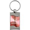 HONDA Premium Chrome spun onda rosa Honda H logo Genuine catena chiave Fob dell' anello