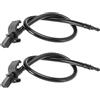 ECSiNG 1 paio di ugelli per tergicristalli con tubo compatibile con Ford compatibile con Kuga Mk2 2013-2023 ugello tergicristallo 2018769 parti di ricambio automobilistiche