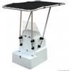 Osculati T-Top Professionale Heavy Duty Ø 44 mm - Alluminio, Bianco con Telo Blu o Nero con Telo Nero - In alluminio