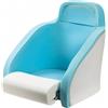 Osculati Sedile anatomico imbottito con flip up H54 Osculati - Pronto per essere rivestito