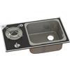 Navyload Piano Cottura Navyload in Vetro con Lavello, 1 Fuoco - Versione