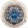 Bluefin LED Luce Subacquea LED Bluefin Piranha P12 55W 8000 lumen - Faro in Bronzo per Carena - Bianco