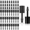 Thinp 27 tubetti vuoti per mascara, 3 ml, con inserti in gomma, mini tubetti vuoti per olio di ricino, campione di piccole dimensioni, per la crescita delle ciglia, colore nero