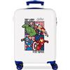 Marvel Joumma Marvel All Avengers Valigia da cabina bianca 38 x 55 x 20 cm Rigido 2 kg Chiusura a combinazione laterale ABS 2 kg 35 L Bagaglio a mano, bianco, Taglia unica, Valigia cabina