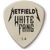 JIM DUNLOP - PH122P140 Hetfield White Fang Custom Flow 1.40 mm; plettri per chitarra; James Hetfield signature; custom flow pick; grip elevato; attacco preciso; players pack 6 pezzi