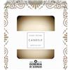 Cereria Di Giorgio - Candela Sfera decorativa laccata - Diametro 10 cm - Colore Avorio - Durata 49 Ore - Confezione Regalo - Home Decor Collection - Artigianale