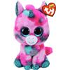 TY - Peluche - Beanie Boos - Unicorno - Gumball - Multicolore - Zampine e Occhioni Azzurro glitter - Il peluche con gli occhi grandi scintillanti - 15 Cm - 36313