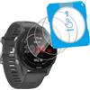 Vanrain Vetro Temperato per Garmin Forerunner 255 46mm, 3 Pezzi Pellicola Protezione Schermo con Telaio di Allineamento Automatico, Durezza 9H HD Definizione Anti Graffio Niente bolle