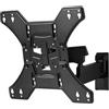 One For All - WM4451 Supporto da Parete per TV - Montaggio a Muro Girevole 180° e Inclinabile 15° - Dimensioni Schermo 13-65 Pollici - per Tutti i Tipi di TV - Massimo Peso 50Kg - Nero