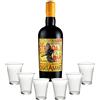 Silvio Carta Amaro CartAmaro Silvio Carta da Botaniche Mediterranee Sardegna 70cl con 6 bicchierini regalo