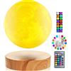 VGAzer Lampada da luna galleggiante 16 colori luce notturna LED magnetica - Regali, lampada da luna levitazione per camera da letto soggiorno ufficio