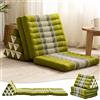 LEEWADEE Cuscino Pavimento Thai 170 x 53 cm - Kapok Sedile Pieghevole Schienale Lounge