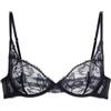Dorina Perfect Lace Reggiseno Plunge Non Imbottito con Ferretto - Design Sagomato & Sollevamento Naturale - vestibilità Regolabile, Nero