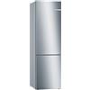 Bosch KGE39AICA Elettrodomestici Serie 6 Frigorifero congelatore Posa Libera, A +++, 201 cm, 168 kWh, Acciaio Inossidabile, Frigorifero 252 l, Congelatore 95l, FreshSense, Vetro di Sicurezza