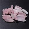Naturale Quarzo Rosa Cristallo Lancia Esagonale Energia Pietra per Decor & Fai