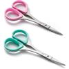 Beaditive cucito e ricamo forbici set (2 pz.) curvo, sharp, in acciaio steel design | punte di precisione, ergonomica maniglia di gomma grip | piccolo, compatto fai da te usa (1 Curvo, 1 Dritto)