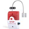 POWHAZY Allarme per porta con sirena da 110 dB, dispositivo di sicurezza per uscita di emergenza, facile installazione, alimentato a batteria, sensore magnetico per prevenire l'ingresso non autorizzato, casa