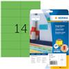 Herma 5061 Etichette SuperPrint 105 x 42,3 mm, 280 pezzi, colore: Verde