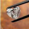 Diamante CVD sfuso 5 x 5 mm colore D 1 pz a forma di cuore SE certificato chi...
