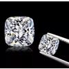 CVD Diamond 0,40 Ct IF Clarity Lab Grown Coppia Cuscini Colore D 4 x 4 mm Cer...