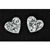 Coppia di diamanti CVD sfusi colore D forma di cuore 5 x 5 mm SE certificati ...