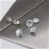 Lotto 5 Pezzi Diamante CVD Sciolto Coltivato in Laboratorio 0,65 Ct Tondo 3,2...