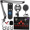 ALPOWL Pacchetto attrezzatura podcast, interfaccia audio scheda audio live tutto in uno