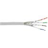 InLine® 76899W Cavo patch, S/FTP (PiMf), Cat.6A, 500MHz, senza alogeni, rame, bianco, 100m