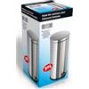 Lifestyle Stuntwinkel.nl Secchio a pedale in acciaio inossidabile (30 litri)