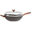 Sambonet Rock'N'Rose Aluminium schwarz Wokpfanne 32 cm mD S0163-S00565-S2105 51033-32