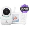 TrueLife NannyCam R4: tata rotante a 360°, LCD da 3,2", comunicazione bidirezionale, visione notturna, rilevamento della temperatura, VOX, ninne nanne, portata fino a 300 m